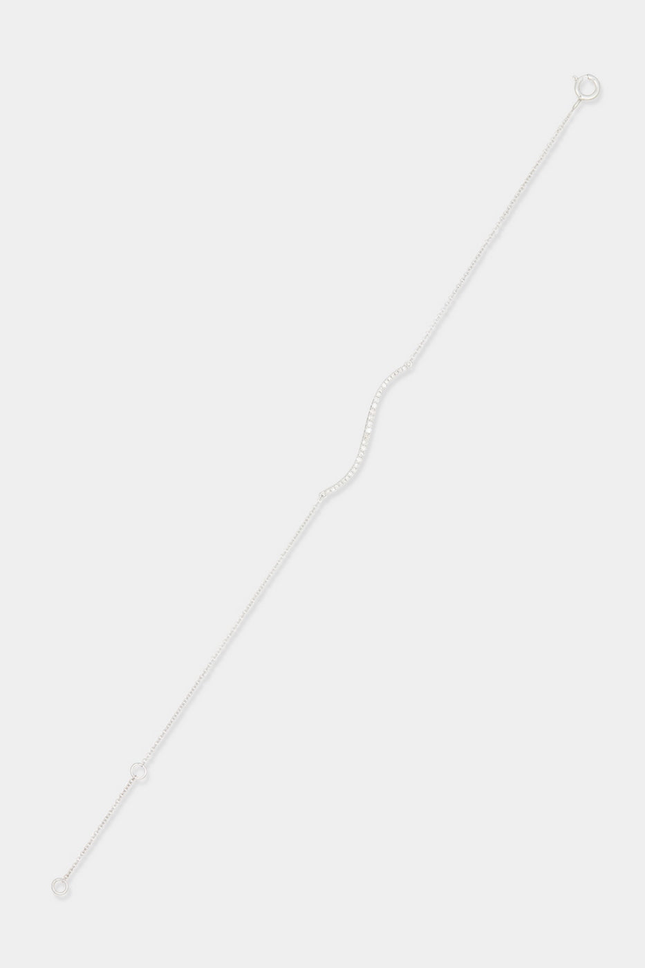 Bracelet "Amya" D0,10/29 - Or Blanc 375/1000