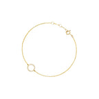 Bracelet "Danieala" - Or Jaune 375/1000 Et Zirconium