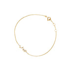 Bracelet "Anso" - Or Jaune 375/1000 Et Zirconium