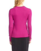 Pull Rib Crewneck - Raspberry