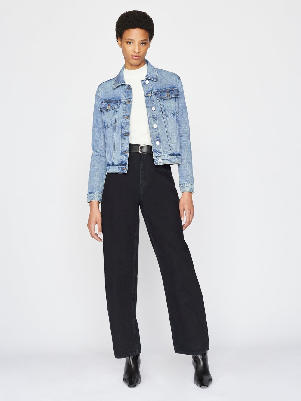 T-Shirt Rib Mockneck - Off White