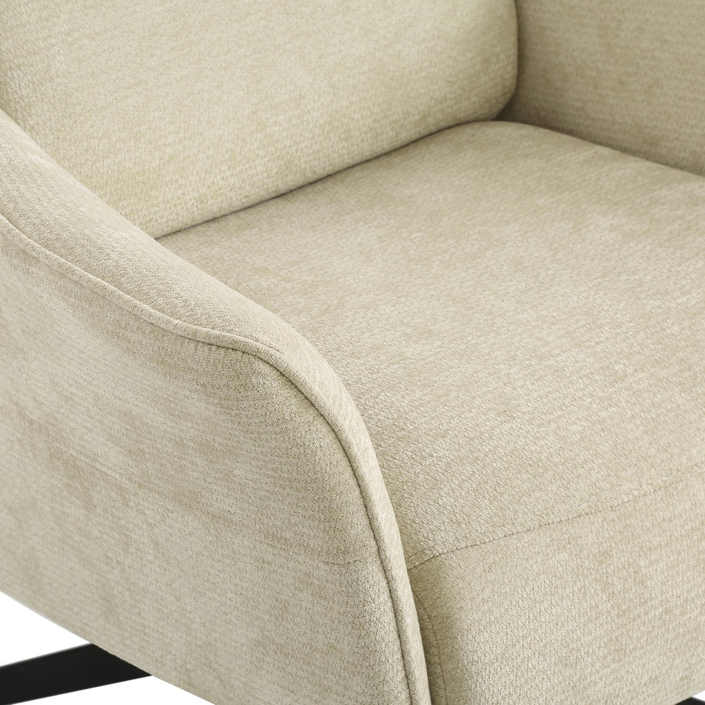 Rigel - Fauteuil Relax Manuel Rotatif 1 Place - Tissu Beige