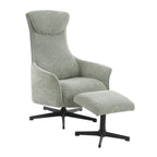 Rigel - Fauteuil Relax Manuel Rotatif 1 Place - Tissu Vert