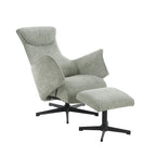 Rigel - Fauteuil Relax Manuel Rotatif 1 Place - Tissu Vert