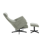 Rigel - Fauteuil Relax Manuel Rotatif 1 Place - Tissu Vert