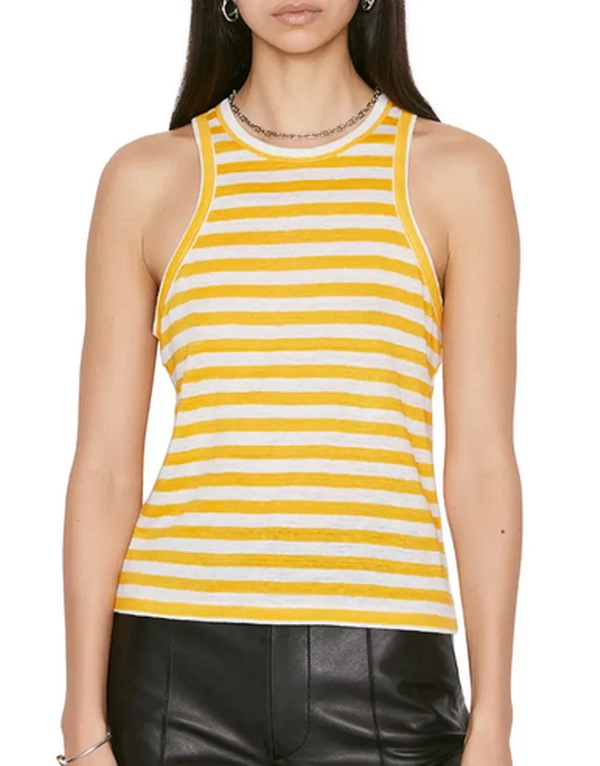 Top Ringer Tank - Kumquat Multi