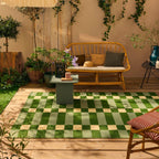 Riveira - Tapis D'Extérieur - Polypropylène/Polyester - Vert