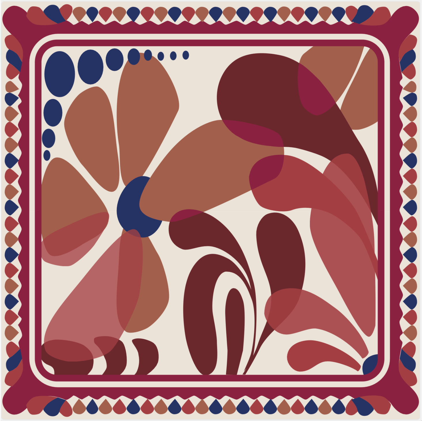 Bandana Imprime Riviera - Red