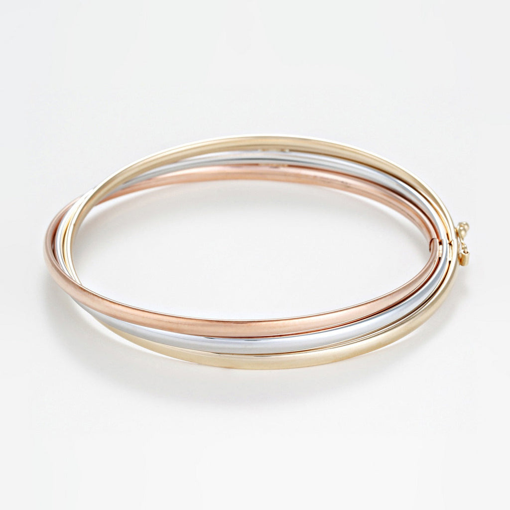 Bracelet "Trio D'Or" Or Tricolore 375/1000 - Or Tricolore 375/1000