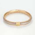 Bracelet " Vico Scintillant 8Mm" Or Jaune 375/1000 - Or Bicolore 375/1000
