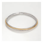 Bracelet "Matera" Or Bicolore Blanc 375/1000