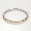 Bracelet "Matera" Or Bicolore Blanc 375/1000
