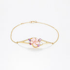 Bracelet "Norina" D0,005/1 Am0,28/3 Rho0,06/1 Mop+Perle