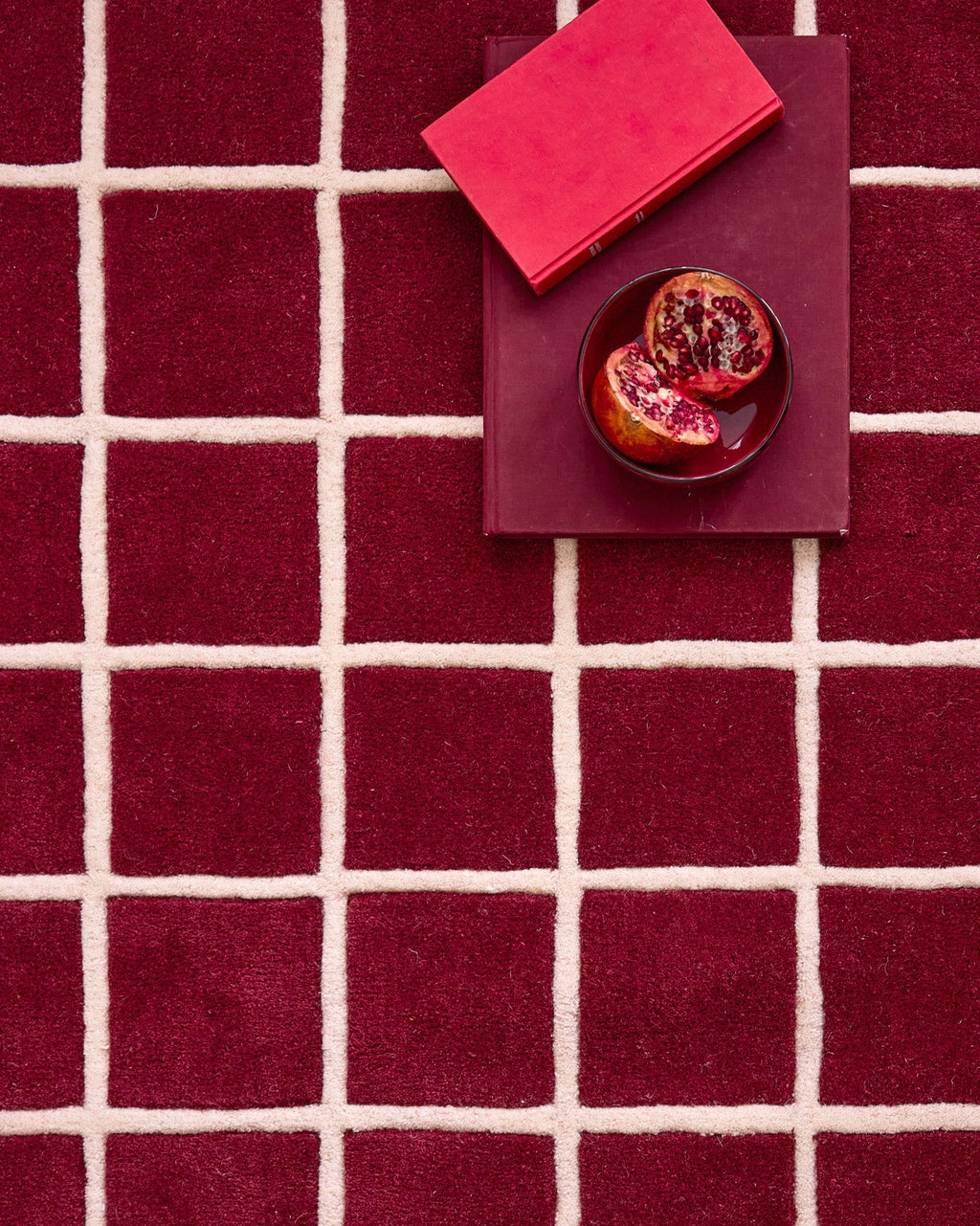 Rouge d'orage – Tapis en laine – P_RO1010ROU Rouge d'orage