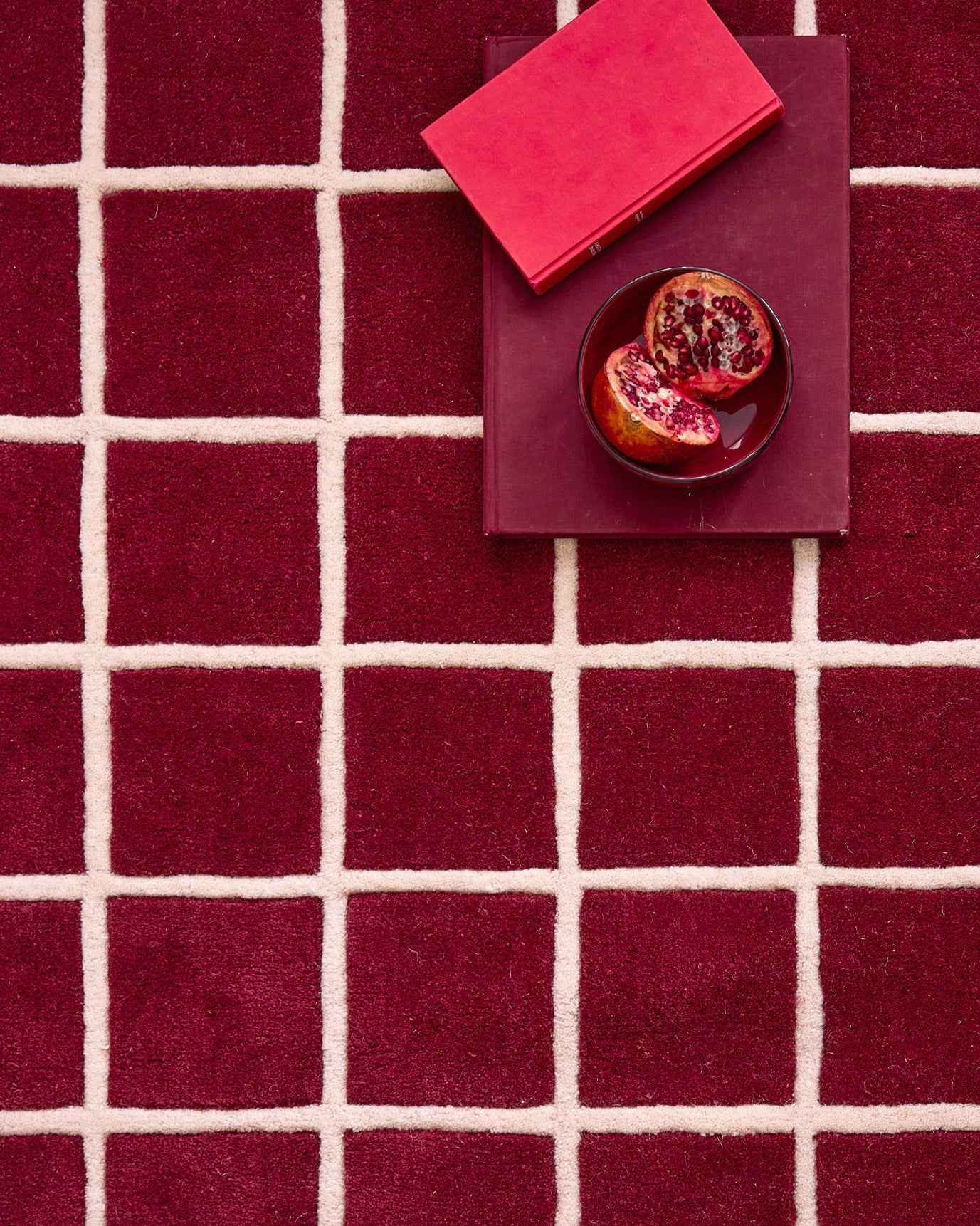 Rouge d'orage – Tapis en laine – P_RO1010ROU Rouge d'orage
