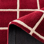Rouge d'orage – Tapis en laine – P_RO1010ROU Rouge d'orage