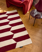 Rouge d'orage – Tapis en laine  – P_RO1011ROU Rouge d'orage