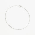 Bracelet "Trio Linéaire" D0,07/10 - Or Blanc