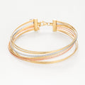 Bracelet " Fabiola" Or Tricolore 375/1000