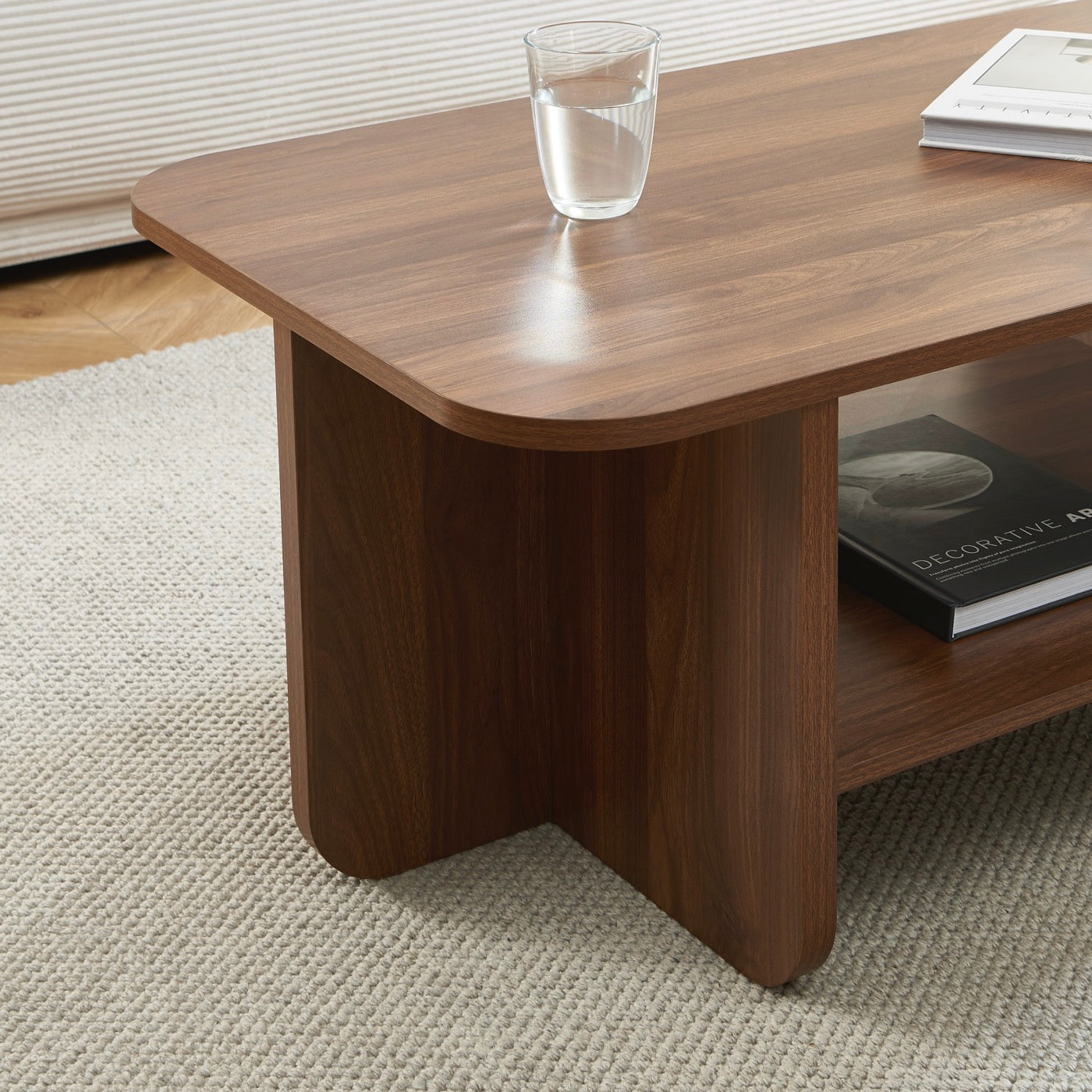 Rokia - Table Basse - Effet Noyer