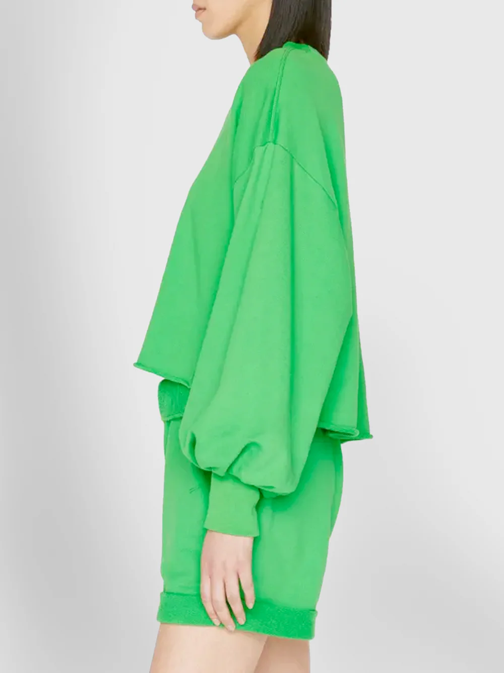 Short Rolled Up - Bright Peridot