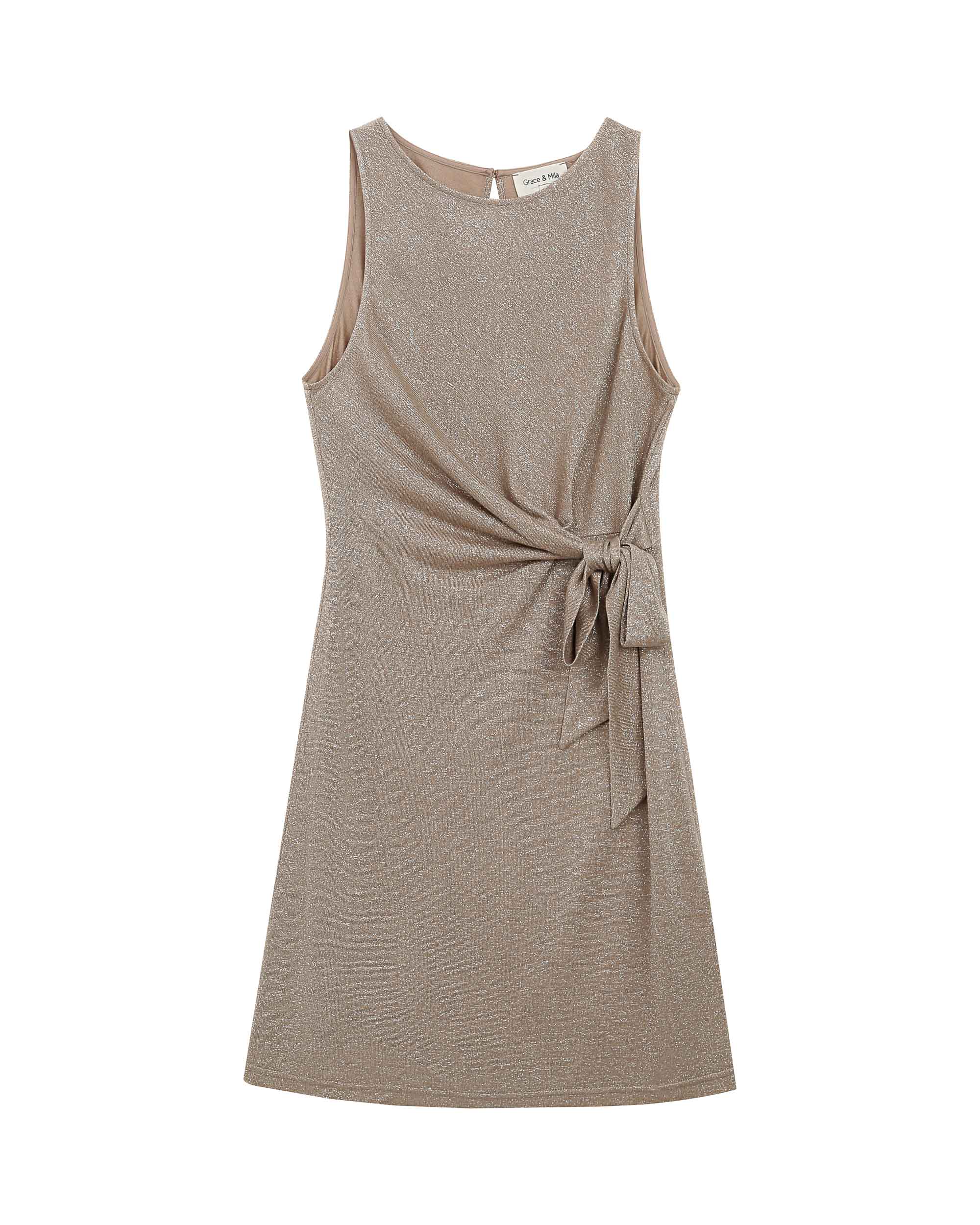 Robe Courte Rolling - Taupe
