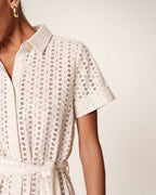 Robe Courte Romane - Ecru