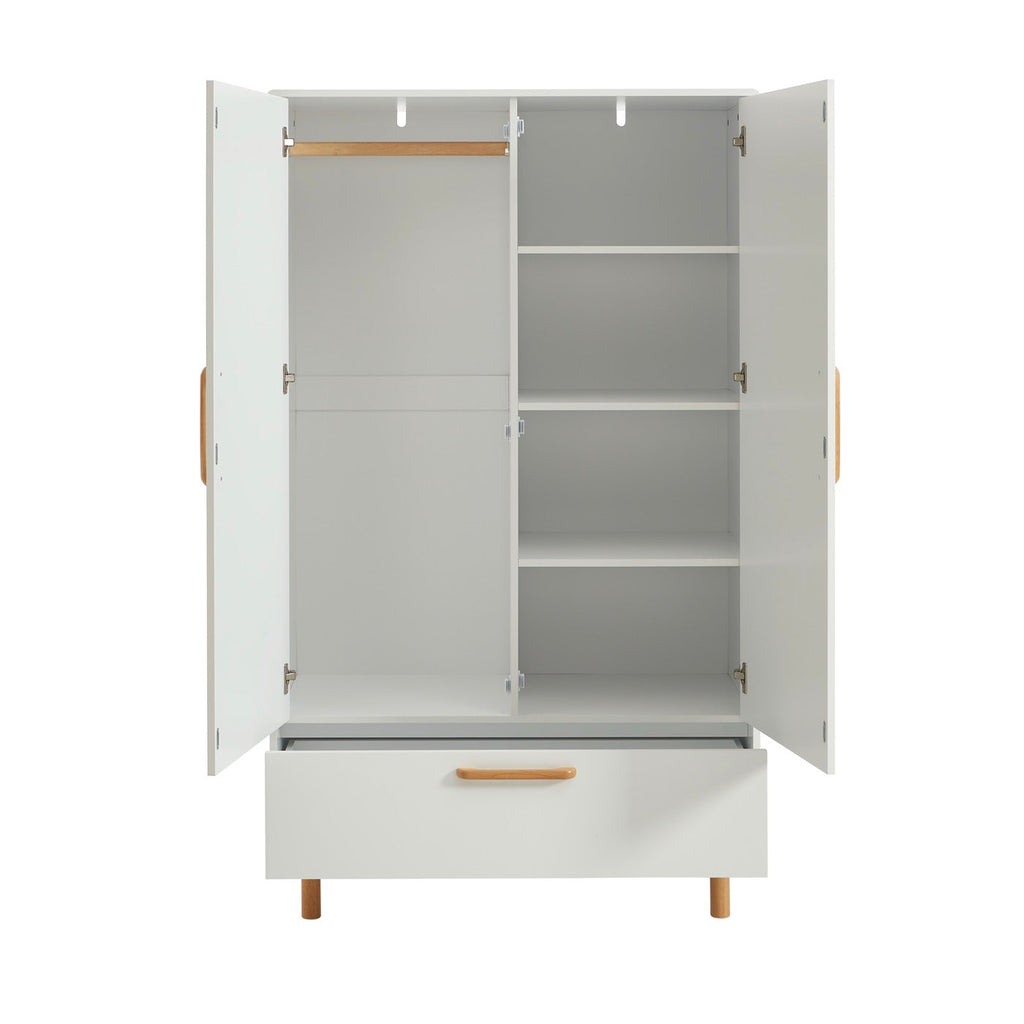 Rome - Armoire Enfant 2 Portes - Blanc