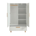 Rome - Armoire Enfant 2 Portes - Blanc