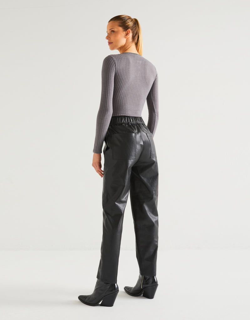 Reiko - Jean Baggy Romie Shine H23 - Black - Femme