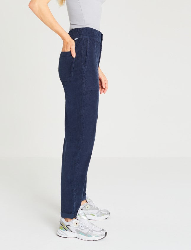 Reiko - Jean Baggy Romie Velvet H23 - Dark Navy - Femme