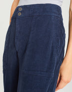 Reiko - Jean Baggy Romie Velvet H23 - Dark Navy - Femme