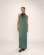 Robe Mi-Longue Rose - Emeraude