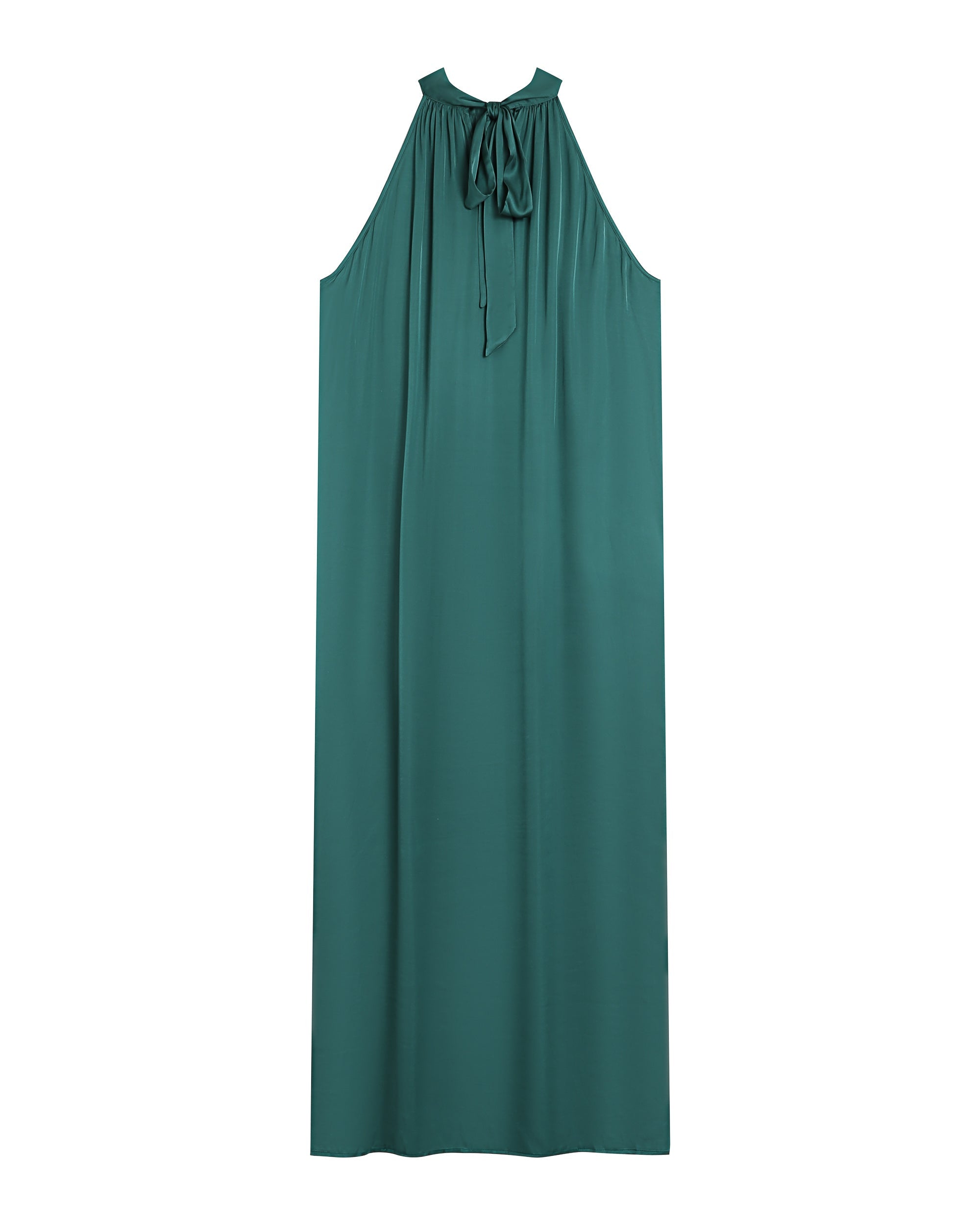 Robe Mi-Longue Rose - Emeraude
