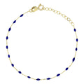 Bracelet " Amada Bleu" Or Jaune 375/1000