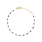 Bracelet "Amada Bleu" - Or Jaune 375/1000