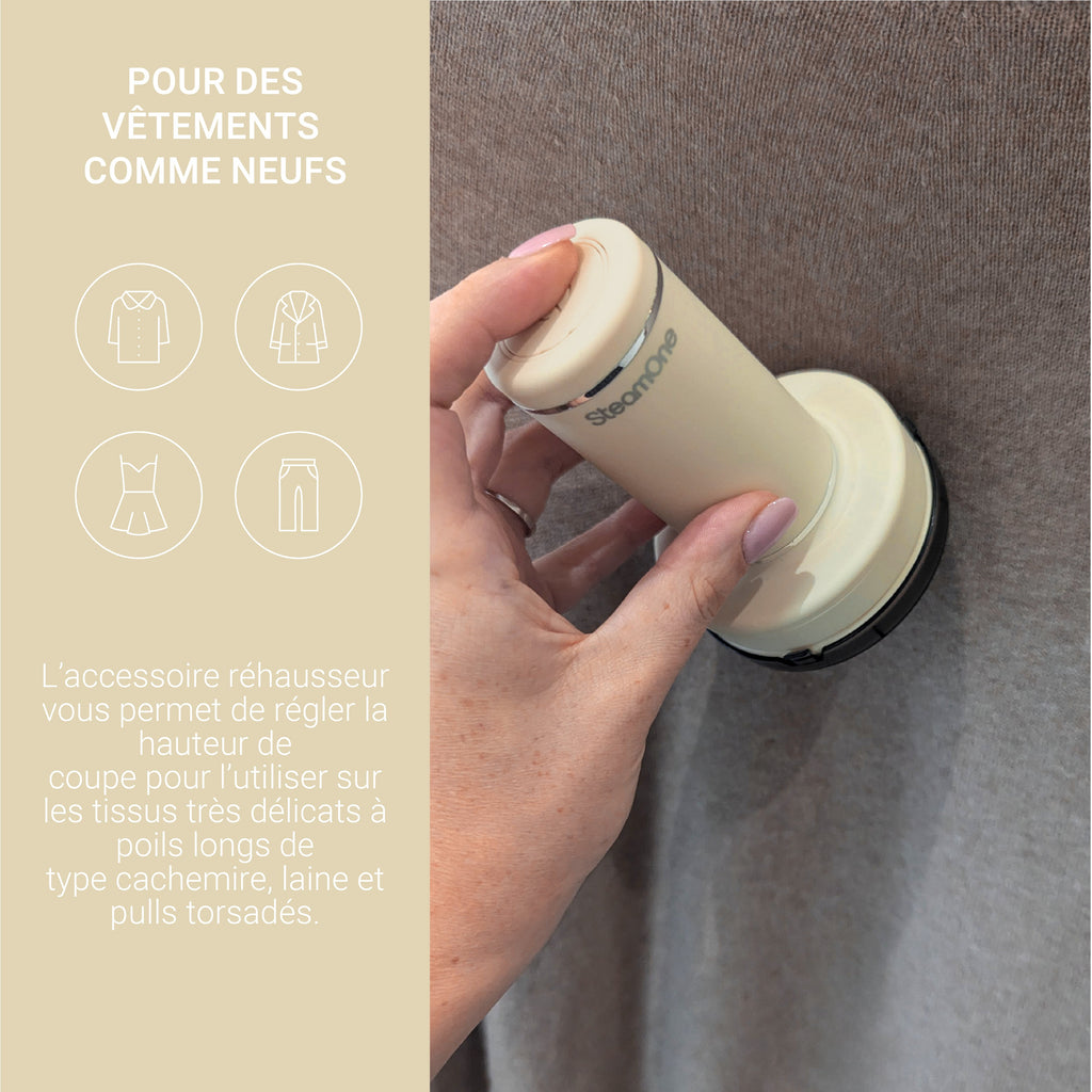 Pack - Steamer KARL XL + Rasoir Anti-Peluche - Beige