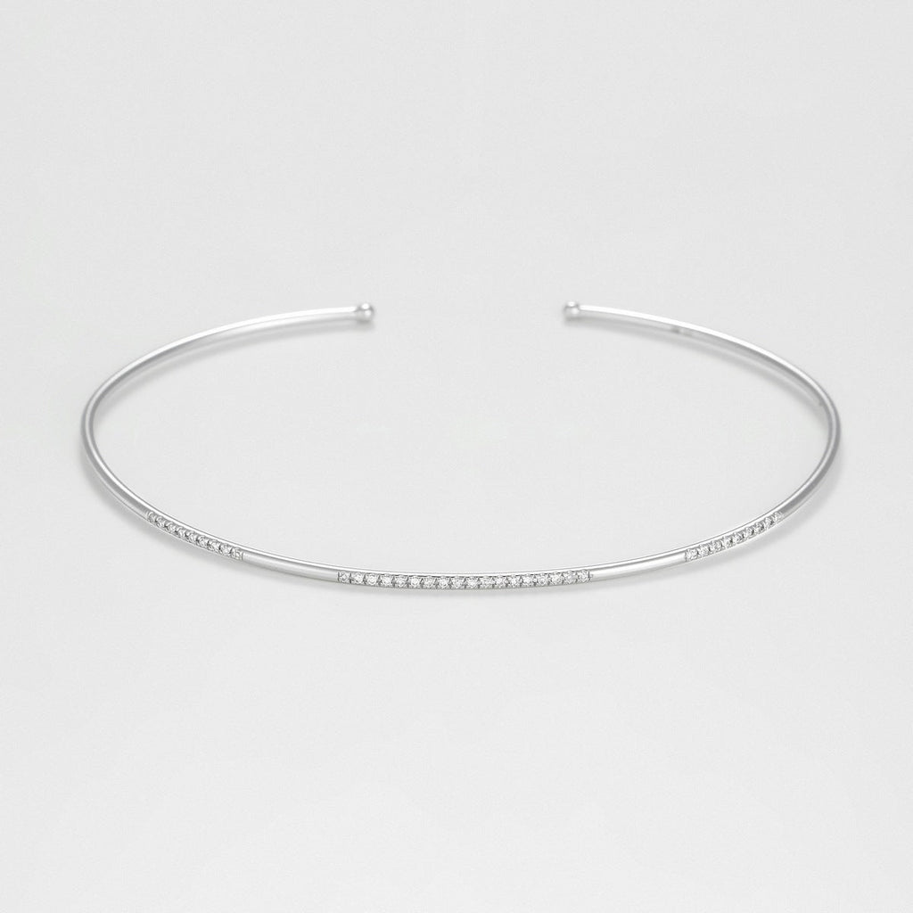 Bracelet "Divided Line Bangle" Diamants 0,07Ct/36 - Or Blanc