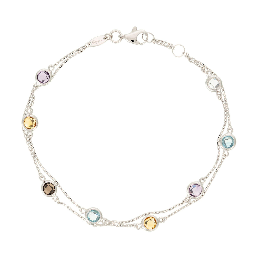Bracelet "Colormix" Or Blanc 3,19Ct/7