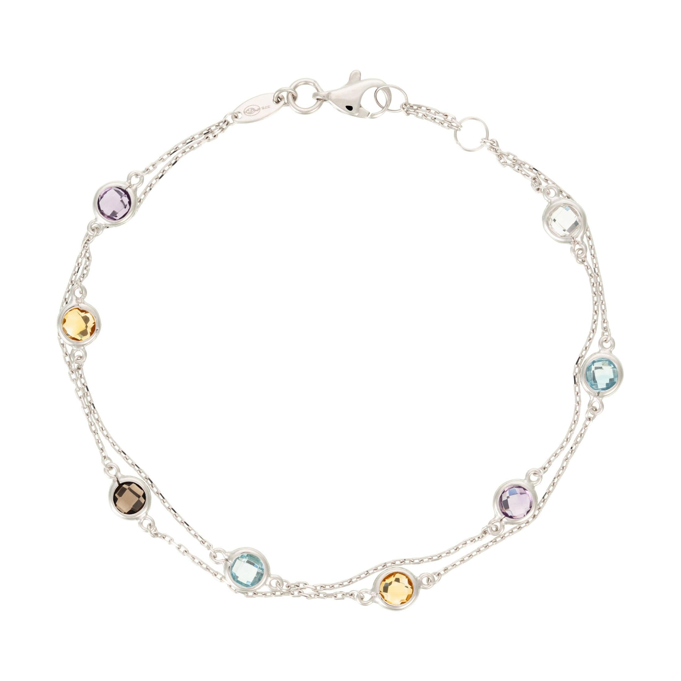 Bracelet "Colormix" Or Blanc 3,19Ct/7