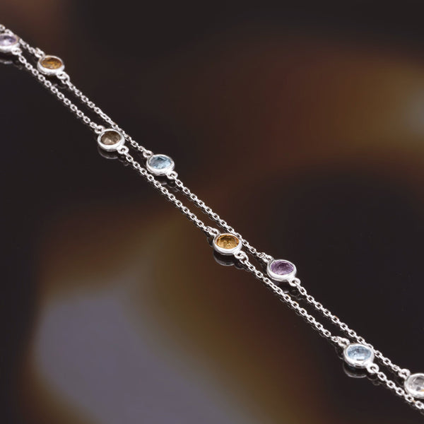 Bracelet "Colormix" Or Blanc 3,19Ct/7