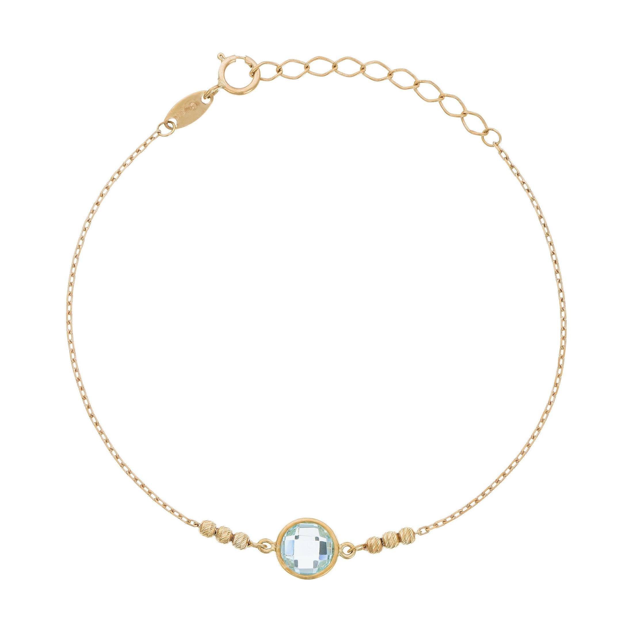 Bracelet "Belle Topaze" Or Jaune 375/1000
