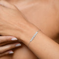 Bracelet "Diadème" Or Blanc 375/1000