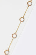 Bracelet "Croisade" Or Jaune, Blanc Et Rose 375/1000