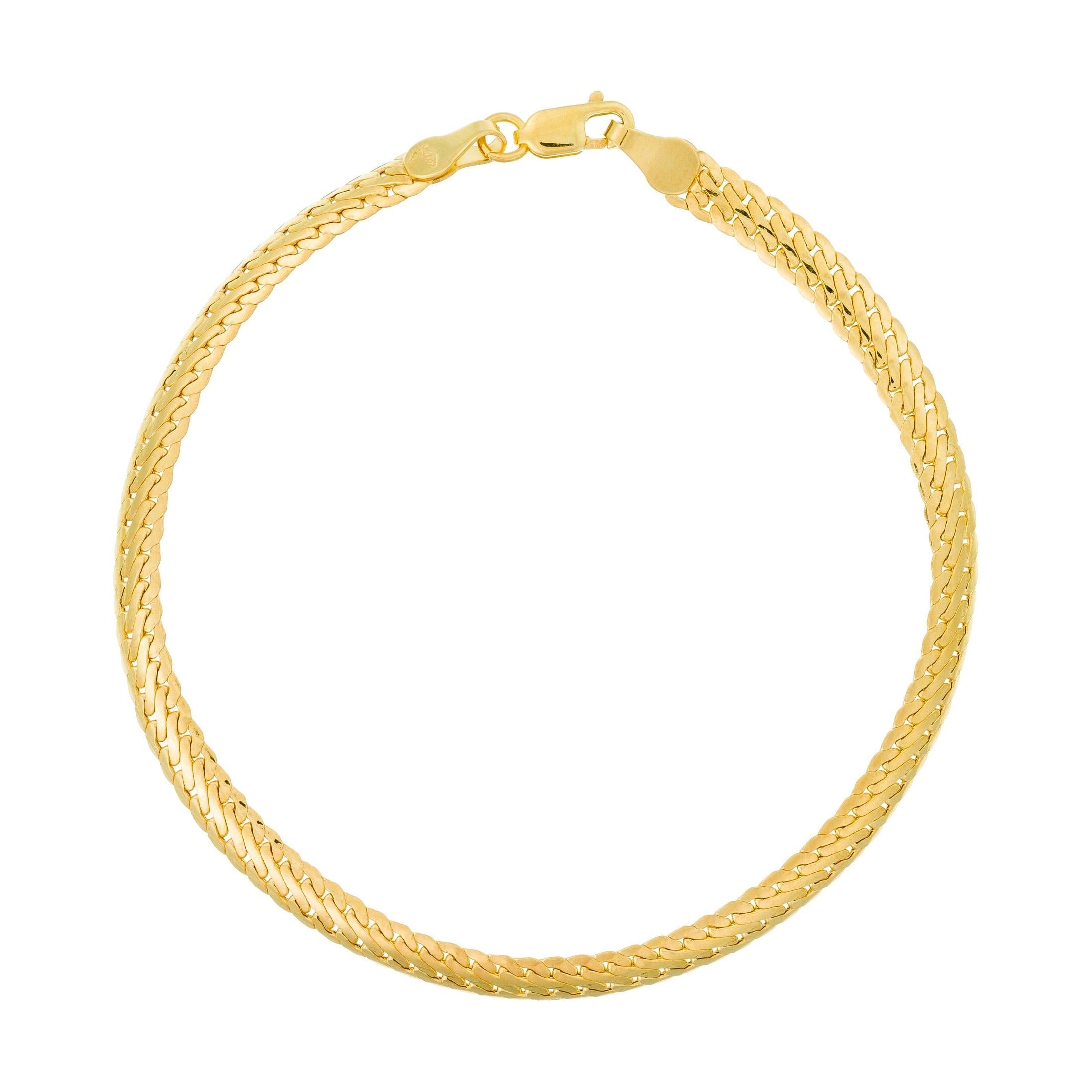 Bracelet Compact "Guaya" Or Jaune 375/1000