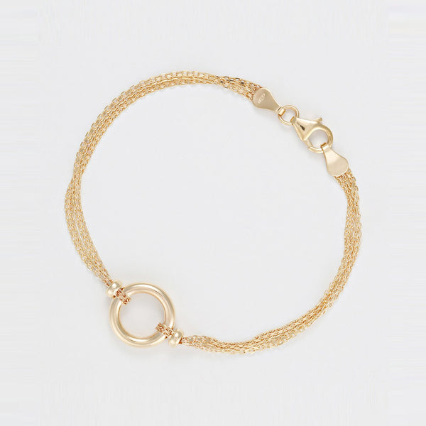 Bracelet "Rounda" Or Jaune 375/1000 - Or Jaune 375/1000