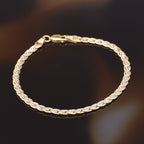 Bracelet Maille "Golya" Or Bicolore 375/1000