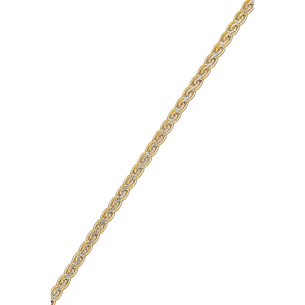 Bracelet Maille "Golya" Or Bicolore 375/1000 - Or Bicolore 375/1000