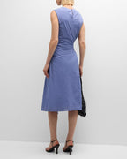 Robe Ruched Sleeveless Midi - Coastal Blue