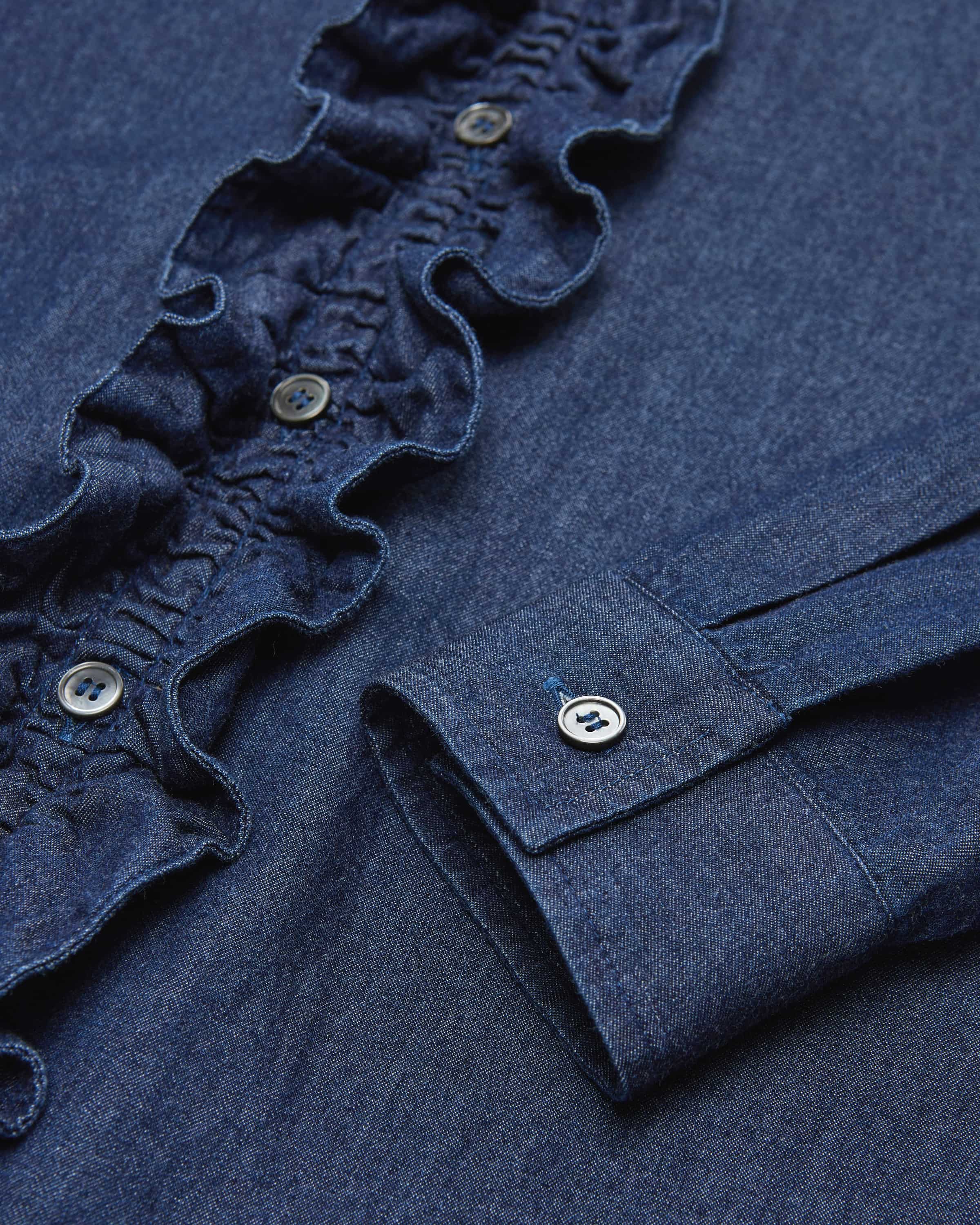 Chemise Ruffle Denim - Rinse